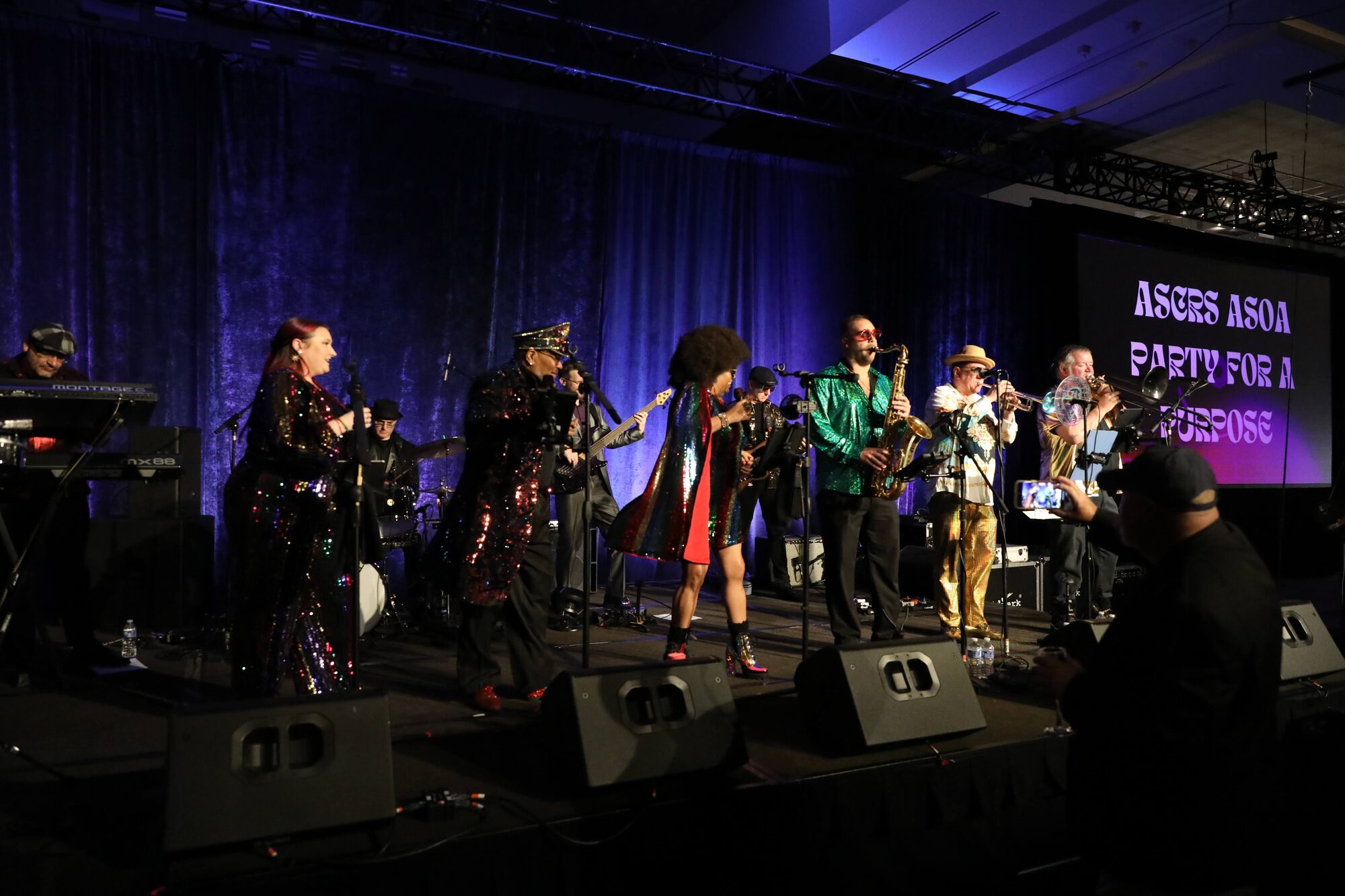 Live band performing at the ASCRS party